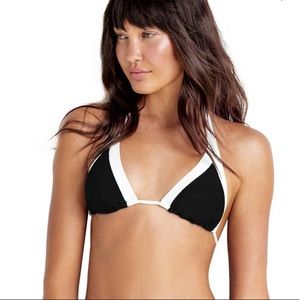 Seafolly black and white top NWT size USA 8